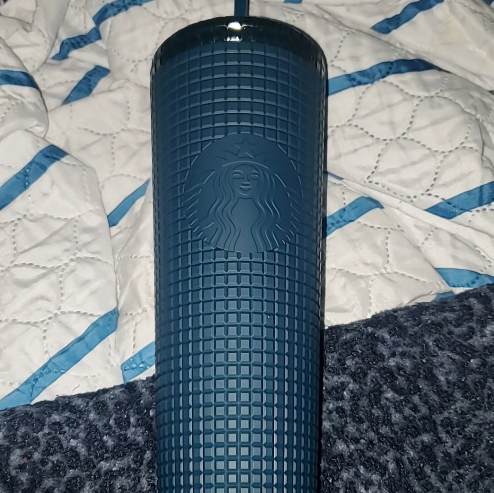 Never Used Starbucks Textured Navy Tumbler